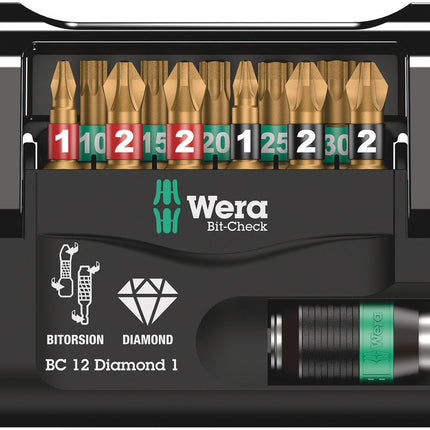 WERA Bit-Check Diamond 1 12-piece bit set ( 4000829037 )