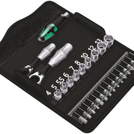 WERA Steckschlüsselsatz KK Zyklop Mini 2 27-teilig 1/4 ″ ( 4000829906 )