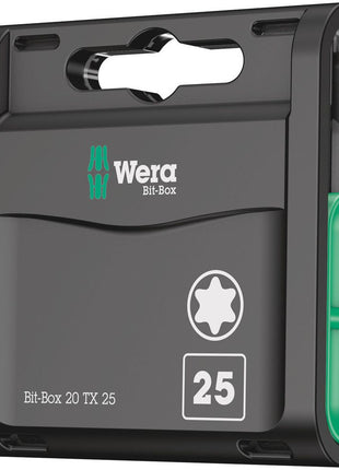 WERA large pack of bits 1/4 ″ T 25 Length 25 mm ( 4000829009 )