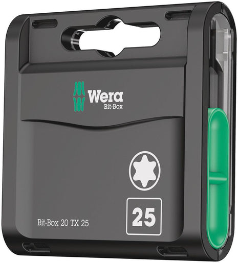 WERA large pack of bits 1/4 ″ T 25 Length 25 mm ( 4000829009 )