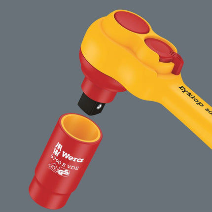 Zestaw kluczy nasadowych WERA 8100 SB VDE 1 Cyklop 17-częściowy 3/8 ″ ( 4000828008 )