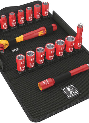 Set di chiavi a bussola WERA 8100 SB VDE 1 Cyclops 17 pezzi 3/8 ″ ( 4000828008 )