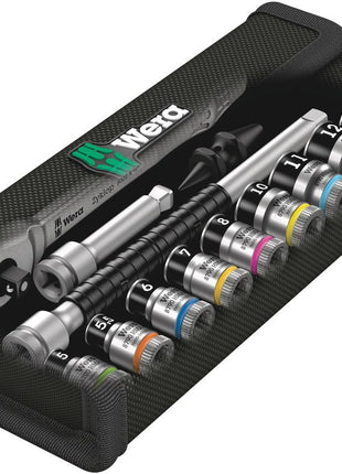 Set di chiavi a bussola WERA 8100 SA 12 HF Zyklop 13 pezzi 1/4 ″ ( 4000821783 )