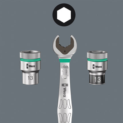 Set di chiavi a bussola WERA 8100 SA 12 HF Zyklop 13 pezzi 1/4 ″ ( 4000821783 )
