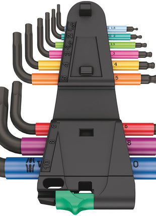 WERA hex key L-wrench set 950/9 9-piece plastic holder ( 4000825555 )
