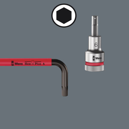 WERA Set di chiavi esagonali a L 950/9 9 pezzi con supporto in plastica ( 4000825555 )