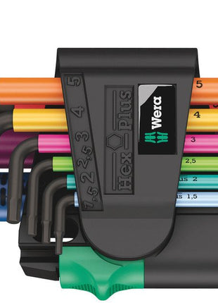 WERA hex key L-wrench set 950/9 9-piece plastic holder ( 4000825555 )