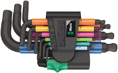WERA hex key L-wrench set 950/9 9-piece plastic holder ( 4000825555 )