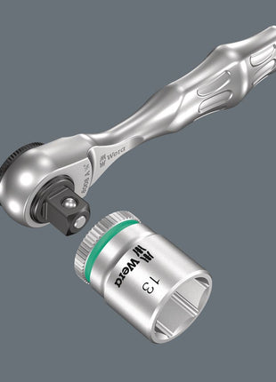WERA Cricchetto reversibile a leva 8008 A Zyklop Mini 3 1/4 ″ 60 denti ( 4000822313 )