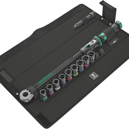 WERA Drehmomentschlüsselset Klick-Torque C 3 Set 2 11-teilig 40-200 Nm 1/2 ″ ( 4000822316 )