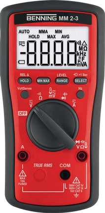 Multímetro BENNING MM 2-3 0,1 mV-1000 V CA, 0,1 mV-1000 V CC ( 4000828965 )