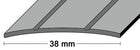 PG LM transition rail width 38 mm length 90 cm aluminium silver-coloured ( 3000259509 )