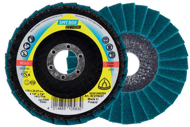 KLINGSPOR flap disc SMT 800 Ø 115 mm grain size very fine ( 8000352163 )