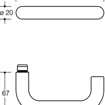 Zestaw przeciwpożarowy HEWI 111R13.113 Plastic 90 D/K ( 3000204165 )