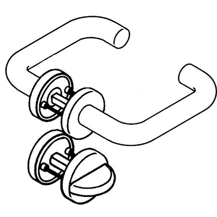 HEWI Garniture à rosette 111PBR02.230 Polyamide 99 mat ( 3000207780 )