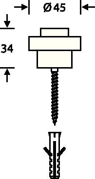 FSB floor spring 38 3881 Ø 45 mm Height 34 mm ( 3316002013 )