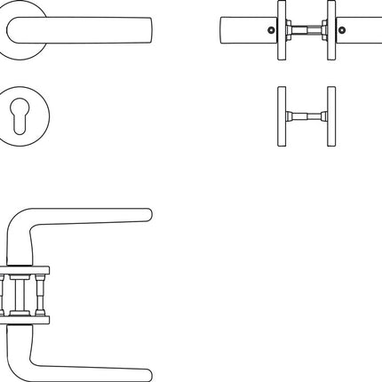 FSB escutcheon set 12 1076 stainless steel F69 ( 3322002224 )
