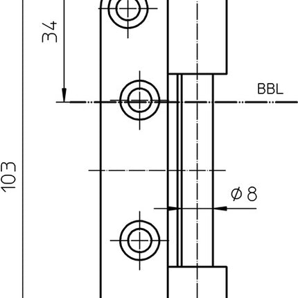 SIMONSWERK Flügelteil V 0037 WF 3-teilig ( 3000255760 )