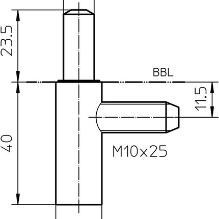 SIMONSWERK część ramy V 8100 WF U stal niklowana ( 3325055022 )