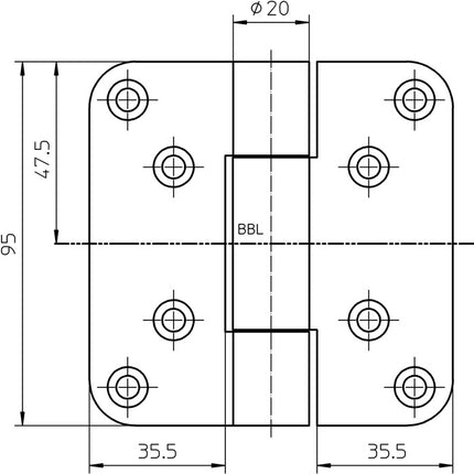 Cerniera per oggetti SIMONSWERK VARIANT VN 2929/100 acciaio nichelato opaco / F2 100 kg ( 3000255494 )