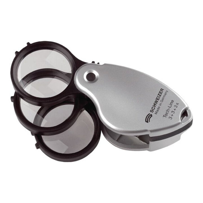 SCHWEIZER Loupe pliable Tech-Line agrandissement 3x+5x=8x ( 4000851730 )
