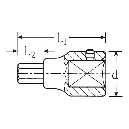 STAHLWILLE Socket 59 3/4 ″ hexagon socket ( 4000826471 )