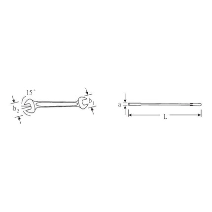 STAHLWILLE podwójny klucz płaski MOTOR 10 24 x 27 mm długość 280 mm ( 4000826168 )