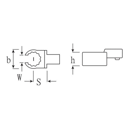 STAHLWILLE Combination spanner 733/10 22 Width across flats 22 mm 9 x 12 mm ( 4000826563 )