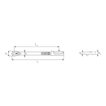 STAHLWILLE torque spanner 721/20 Quick 1/2 ″ 40 - 200 Nm ( 4000826604 )