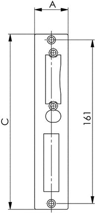 Frontale AMF 147V in acciaio zincato ( 3311021045 )