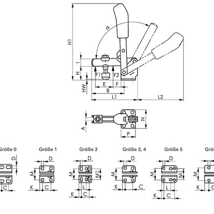AMF vertical clamp no. 6800 size 1 ( 4000833501 )