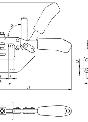 AMF horizontal clamp no. 6833 size 2 ( 4123660120 )