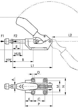 AMF push rod clamp no. 6842 size 5 ( 4123680150 )