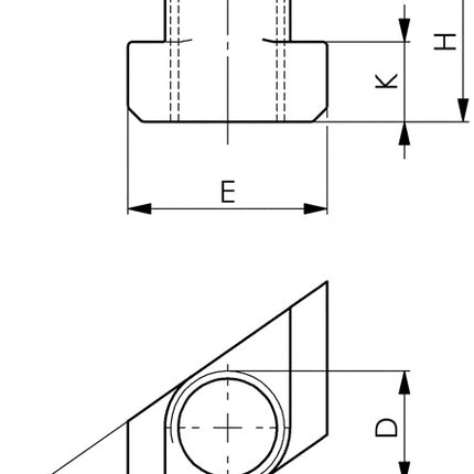 AMF T-slot nut no. 510 T-slot 22 mm M16 ( 4000603185 )