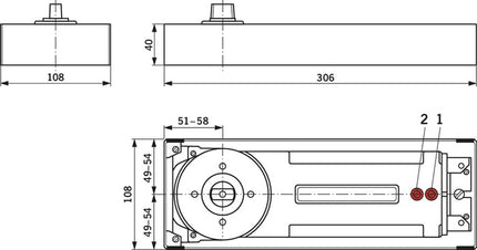 DORMAKABA floor spring BTS 84 Determination EN 4 ( 3000207026 )