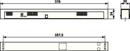 DORMAKABA smoke detection control panel RMZ Contur Design silver ( 3325032071 )