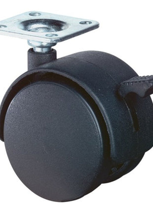 BS ROLLEN Plastikowe podwójne kółko z hamulcem Ø kółka 40 mm Nośność 30 kg ( 3000275086 )