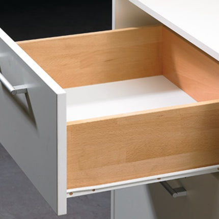 Guía de rodillos HETTICH FR 402 con Stop Control acero blanco ( 3000271404 )