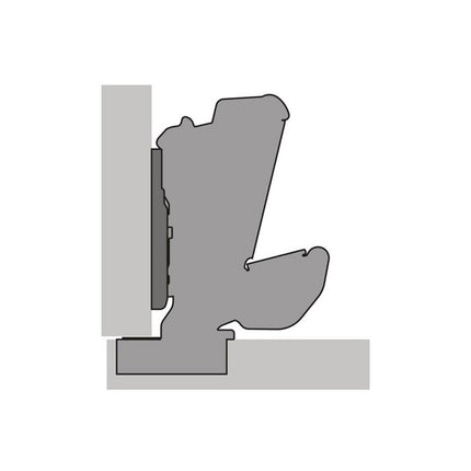 Zawias szerokokątny HETTICH Sensys 8657i ze zintegrowanym tłumieniem TH 52 ( 8000612696 )