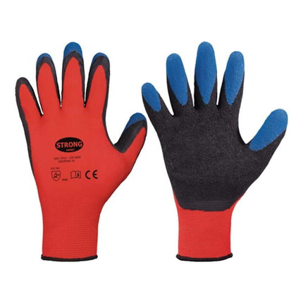STRONGHAND gloves Tip Grip size 9 red/black/blue ( 8000140726 )