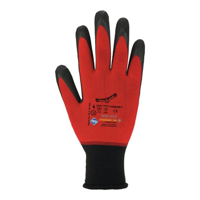 Guanti ASATEX Condor taglia 10 rosso/nero ( 4000371005 )