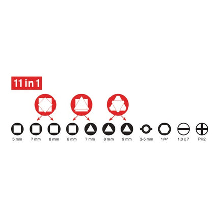 SCHUEBO switch cabinet key Doublehead Key 11 functions ( 4000829748 )