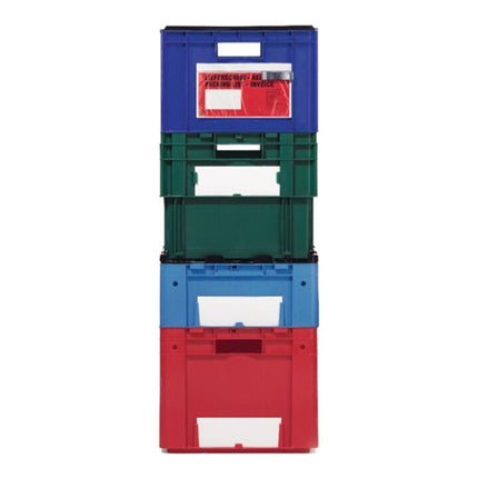 LA-KA-PE Bac gerbable-emboîtable  PP rouge ( 9000446120 )