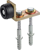 Odbojnik drzwiowy HELM 360 ze stali ocynkowanej, żółty ( 3000255848 )