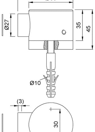 Porta KWS 1015.31 Alluminio anodizzato argento ( 3000255908 )