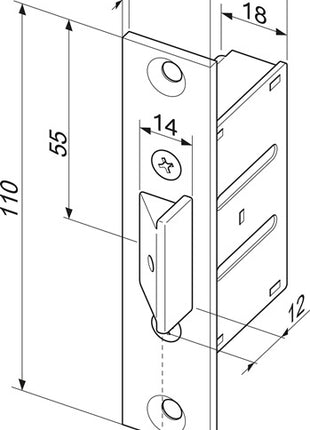 Zamek wpuszczany ASSA ABLOY 807 24 ( 3000251396 )