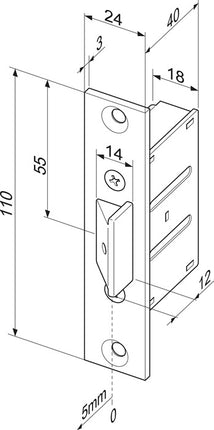 Cerradura de embutir ASSA ABLOY 807 24 ( 3000251396 )