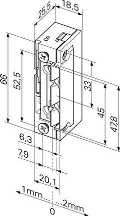 Huelga eléctrica ASSA ABLOY 118EY13 ProFix 2 10-24 V AC/DC Estándar ( 3324030990 )