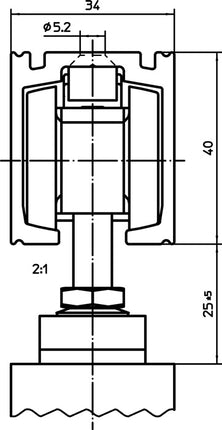 Mecanismo de cierre suave GEZE Perlan 140 SoftStop 80 kg EV 1 ( 3326039043 )