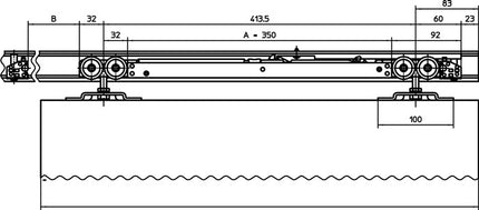 Mecanismo de cierre suave GEZE Perlan 140 SoftStop 80 kg EV 1 ( 3326039043 )